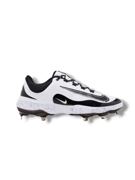 Nike Alpha Huarache Elite 4 Low White Black Mens Baseball Cleats Size 8.5 NEW
